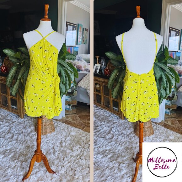 Free People Bright Yellow Romper - Picture 1 of 10